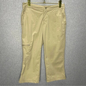 Coolibar UPF Protection Cargo Gorpcore Tan Capri Pants